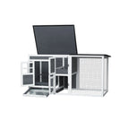 Chicken Coop with Run Wooden Cage,Outdoor Indoor Chicken Rabbit Small Animal House