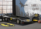 Delta Children DC Comics Batman Batmobile Car Plastic Twin Bed, Black