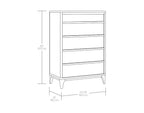 Better Homes & Gardens Greyson 5-Drawer Dresser, Acorn Finish