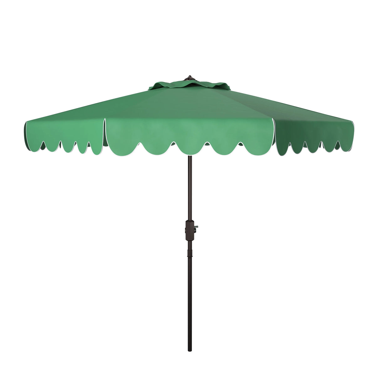 Safavieh Venice 9' Market Crank Tilt Patio Umbrella, Navy/White