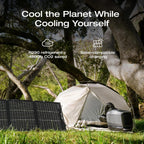 EF EcoFlow WAVE 3 Portable Air Conditioner with Add-on Battery, 1800W/6100 BTU Cooling and 2000W/6800 BTU Heating, 1000W Fast Charging in 75 mins, 8H Wireless Running, APP Control, for camping, RVs