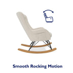Baby Relax Robbie Rocker with Storage Pockets. Beige Linen