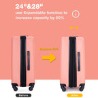 10 Piece Luggage Set Lightweight Suitcase Set with 7PCS Organizer Bags Suitcase with TSA Lock Spinner Wheels(Black)