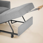 3 in 1 Convertible Sofa Bed Chair for Living Room , Aiho Sleeper Sofa Bed for Living Room, Dark Gray