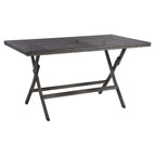 SAFAVIEH Outdoor Collection Akita Folding Table Black