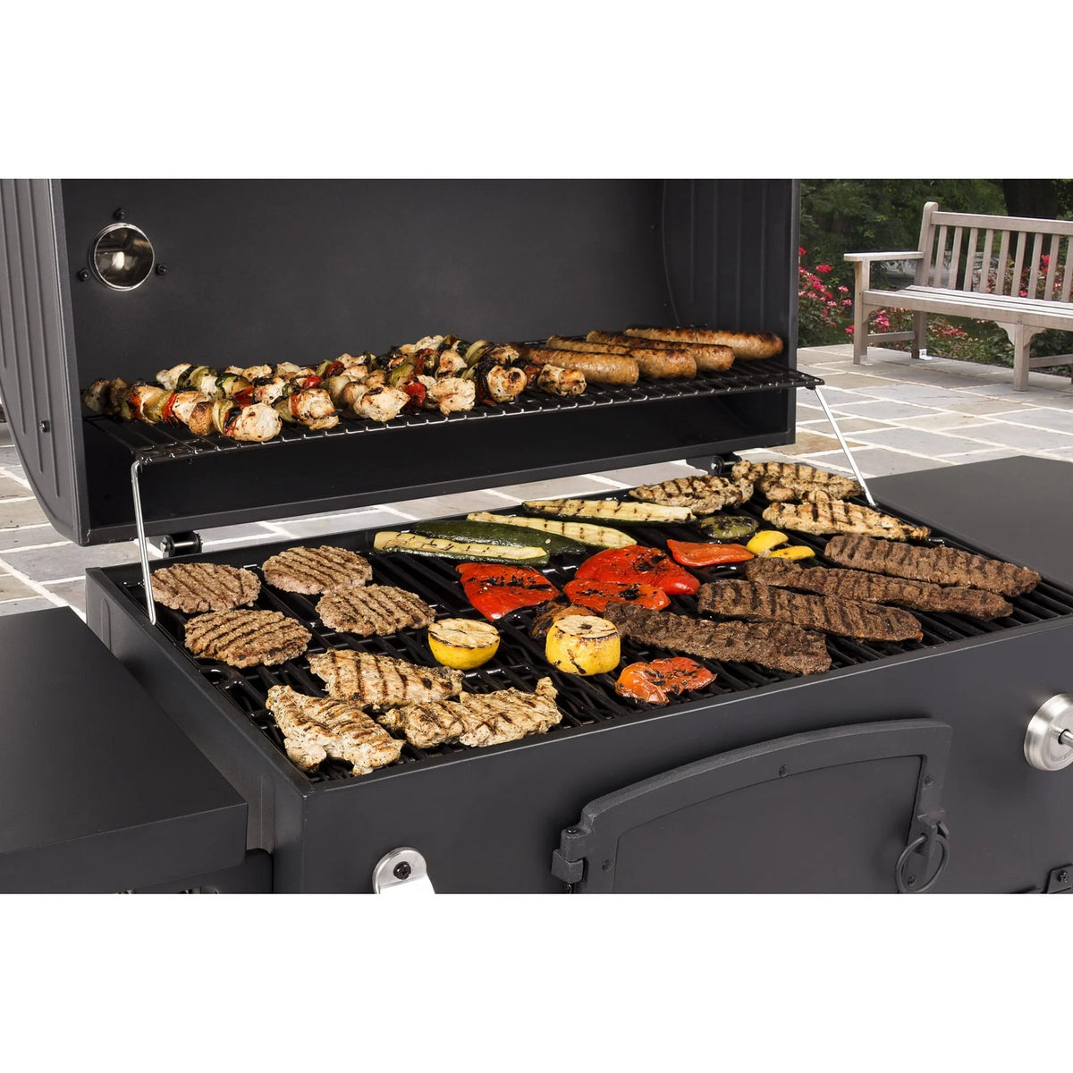 Dyna-Glo X-Large Heavy-Duty Charcoal Grill - 32 in. W- 816 sq.in. of Cooking Area Black