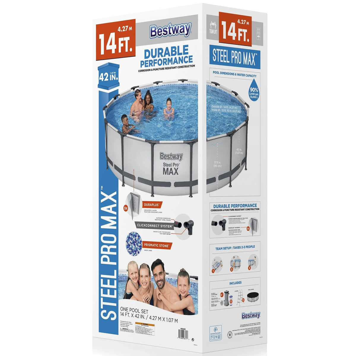 Bestway Steel Pro MAX 10' x 30" Above Ground Pool Set Round