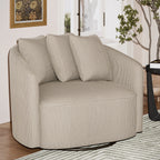 Beautiful Drew Accent Chair by Drew Barrymore, Cream Boucle