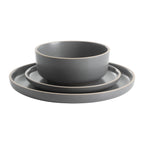 Gibson Home Zuma 18 Piece Dinnerware Set - Black