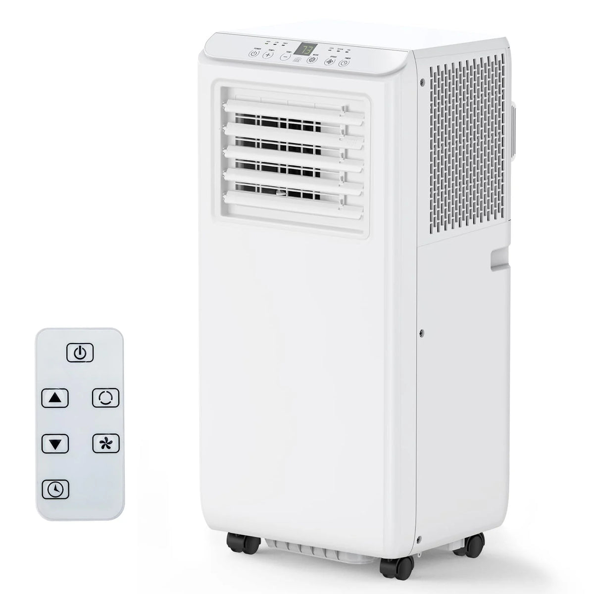 TROPOW Portable Air Conditioners 8000BTU, Air Conditioners 3-in-1 Cools up to 350 Sq. Ft, Indoor Standing AC Unit w/Dehumidifier, Window Kit, White