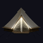 Ozark Trail 15' x 15' 8-Person Bell Tent with String Lights, 22.57 lbs