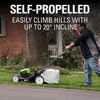 Greenworks Pro 80V 21-Inch Brushless Self-Propelled Lawn Mower, 4Ah Battery Included MO80L410