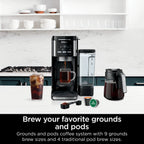 Ninja DualBrew Hot & Iced Coffee Maker, Single-Serve, compatible with K-Cups & 12-Cup Drip Coffee Maker, CFP101