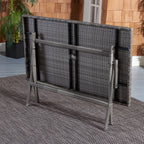 SAFAVIEH Outdoor Collection Akita Folding Table Black
