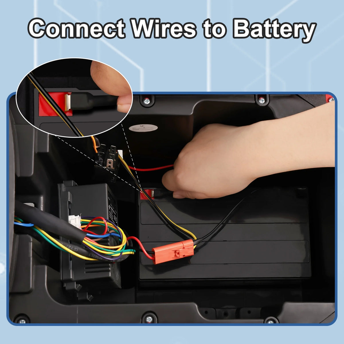 24V 7Ah Rechargeable Sealed Lead Acid Battery - Suitable for Most Kids Ride on Car - Battery Accessories