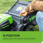 Greenworks 60V 17" Brushless (Push) Mower + 60V 13" String Trimmer, 4.0Ah Battery and 3A Charger