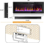 Vitesse Electric Fireplace 50 in 1500 W
