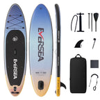 MSEASFREE 10' Inflatable Stand up Paddle Board,with Premium SUP Paddle Board Accessories,Non-Slip Comfort Deck for Youth & Adults