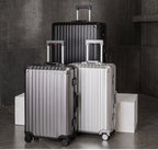 All Aluminum Magnesium Hardshell Carry On Luggage with Lock, Airline Approved Hardside Carry on Suitcase with Spinner Wheels, Checked Metal Rolling Luggage Case for Travel, Business