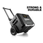 ToughBuilt Portable 2-in-1 Rolling Tool Box with Wheels & Stackable Design