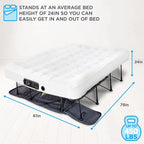 Ivation EZ-Bed 10 in Portable Air Beds with Built-in Pump, Full