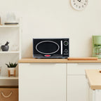 Nostalgia Retro Microwave for Countertop 0.9 cu ft Vintage Microwave, Ivory