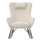 Baby Relax Robbie Rocker with Storage Pockets. Beige Linen