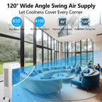 Garvee Air Coolers For Home Quiet,Evaporative Air Cooler 4100 CFM Swamp Cooler Air Conditioner with Remote Control and 4 Ice Packs, 3 Modes & Wind Speeds for Outdoor, Indoor, Garage, 15.8 Gallons