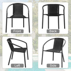 Gaildon Pack Medium Brown Rattan Indoor-Outdoor Restaurant Stack Chair | Versatile and Stylish Seating