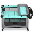 Dream On Me Princeton Deluxe Nap N Pack 3-in-1 Convertible Playard. Changer and Bassinet in Mint