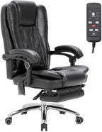 Hommow Massage Office Chair Ergonomic Computer Chair, High Back Executive 3D Chair,Black