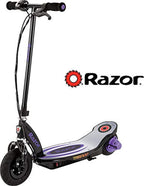 Razor Power Core E100 Aluminum Deck Electric Scooter. Age 8+. 11 Mph. 60-Min Run. Purple