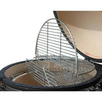 22 in. Kamado S-Series Ceramic Charcoal Grill in Black with Cover, Cart, Side Shelves, Two Cooking Grates and Ash Drawer