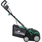 Dethatcher and Scarifier, Seizeen 16-Inch Lawn Dethatcher Scarifier 2-IN-1 Gardening Equipment, Powerful 15 Amp Electric Dethatcher & Scarifier, Height Adjustable, 58QT Removable Thatch Bag