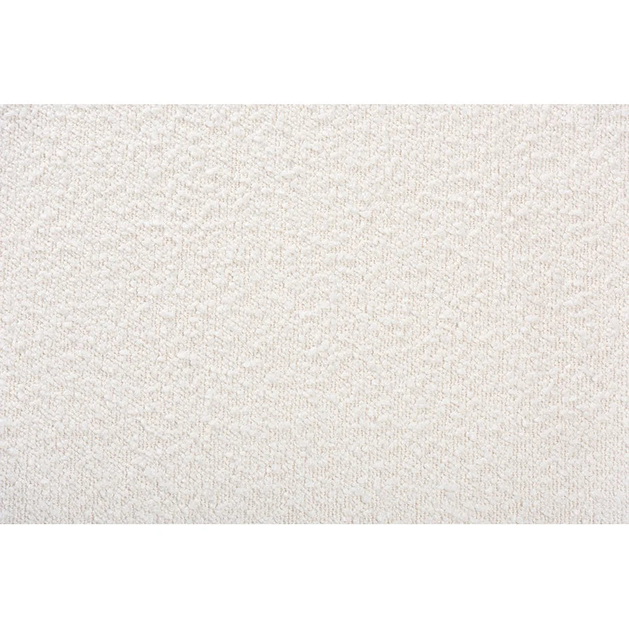 Baxton Studio Rika Japandi Cream Boucle Fabric and Walnut Brown Finished Wood Bench