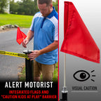 Franklin Sports Retractable Driveway Barrier �C Visual Safety Barrier