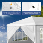 Ktaxon 10'X30'  Pop up Wedding Party Tent Foldable Gazebo W/8 Sidewalls Canopy White