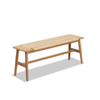 Woven Rattan Bench,Natural Oak Wood Dining Bench,Bed Bench Entryway Bench for Entryway,Dining Room,Bedroom,Bathroom