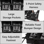 Dream On Me Volgo Twin Umbrella Stroller