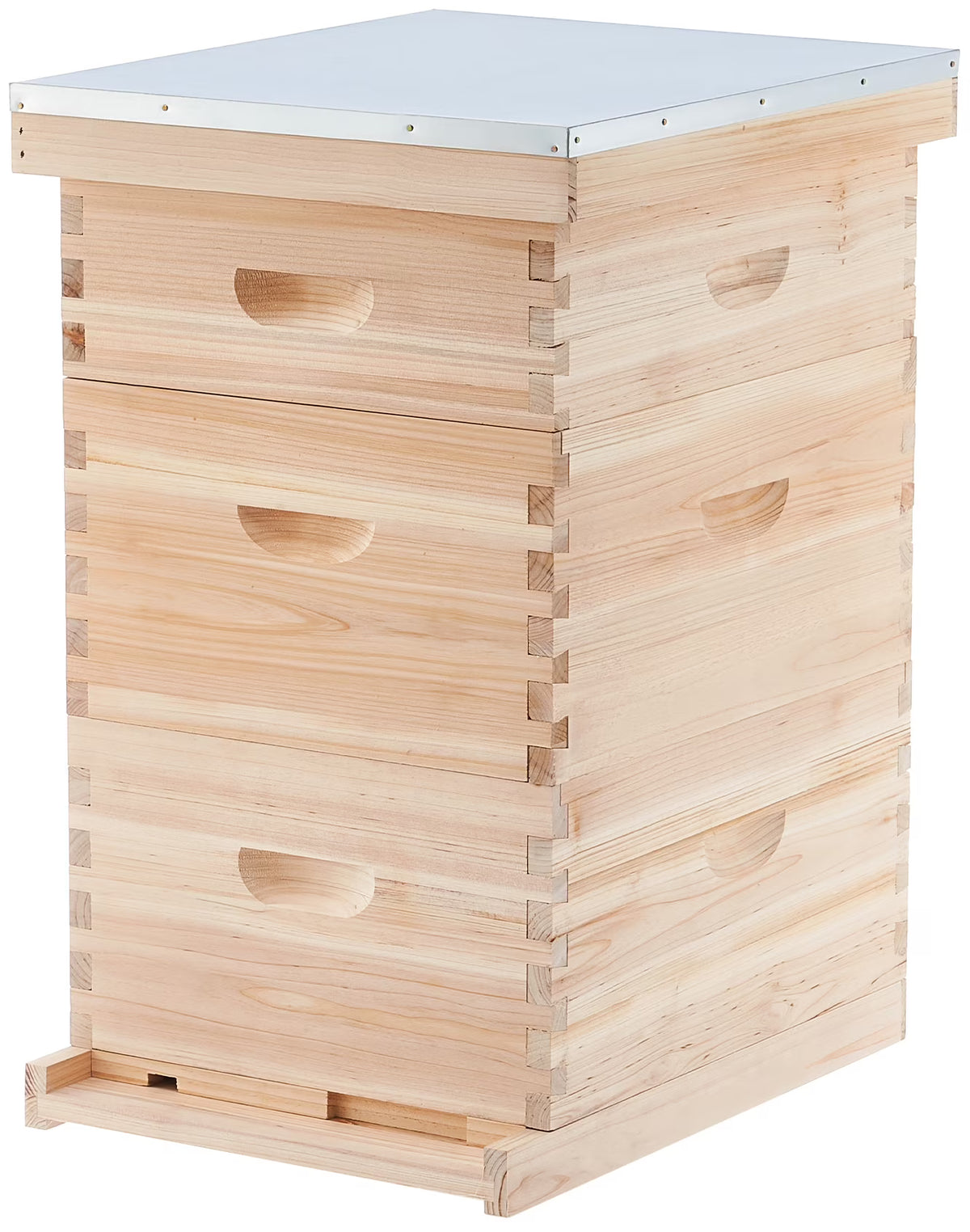 Preenex 30-Frame Wooden Beehive with Metal Roof & Frames, Multi-color