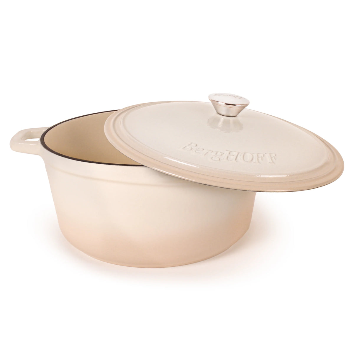 BergHOFF Neo 4Pc Cast Iron Set: 3qt. Covered Dutch Oven & 7qt. Covered Stockpot, Blue