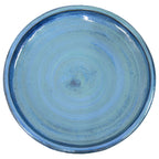 Sunnydaze Freestanding Ceramic Outdoor Bird Bath, Glazed, UV-Resistant Galaxy Blue Finish