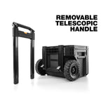 ToughBuilt Portable 2-in-1 Rolling Tool Box with Wheels & Stackable Design