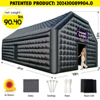 WARSUN 60 Person Large inflatable Party Tent with Disco Cube