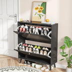 Shoe Storage Cabinet with 2 Flip Drawers, Modern Shoe Cabinet Storage for Entryway, Entryway Shoe Storage