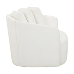 Beautiful Drew Accent Chair by Drew Barrymore, Cream Boucle