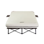 Coleman Cot and Thick Queen Air Mattress Combo Side Tables, Pump Included