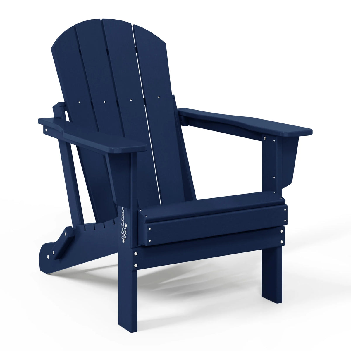 Westintrends Outdoor Folding HDPE Adirondack Chair, Patio Seat, Weather Resistant, Dark Brown