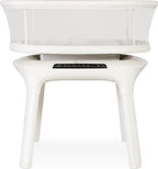 4moms MamaRoo Sleep Bassinet. Baby Bedside Bassinet. Supports Babys Sleep with Adjustable Features 5 Motions. 5 Speeds. 4 Soothing Sounds and 2 Heights