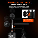 Yeshouse 5-in-1 Freestanding Punching Bag with Stand �?Adjustable Height Boxing Bag for Adults & Kids, Reflex Bar, Speed Bags, Hitting Target, Heavy Kickboxing Bag